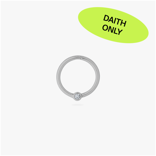 Titanium Clicker Bezel Clear 10mm