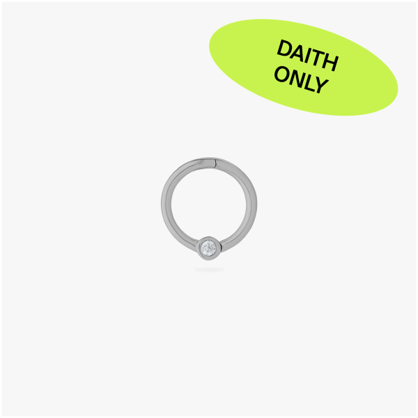 Titanium Clicker Bezel Clear 8mm