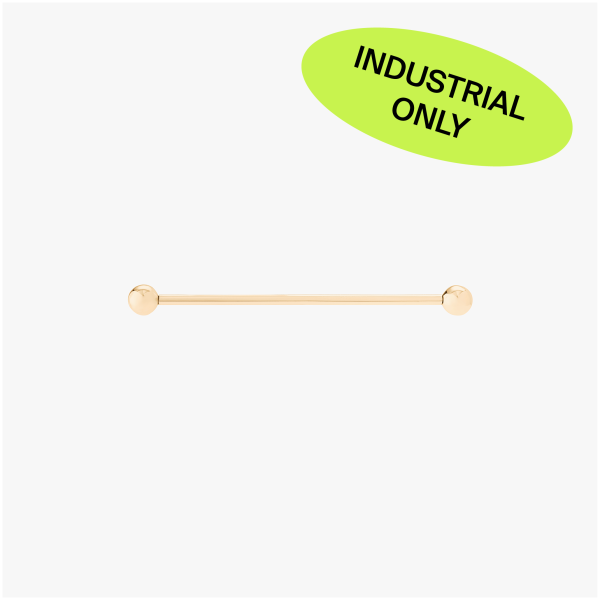 14K 38mm Industrial Bar