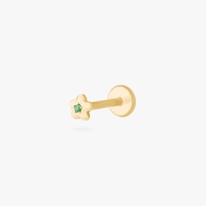 CZ Daisy Flatback Stud