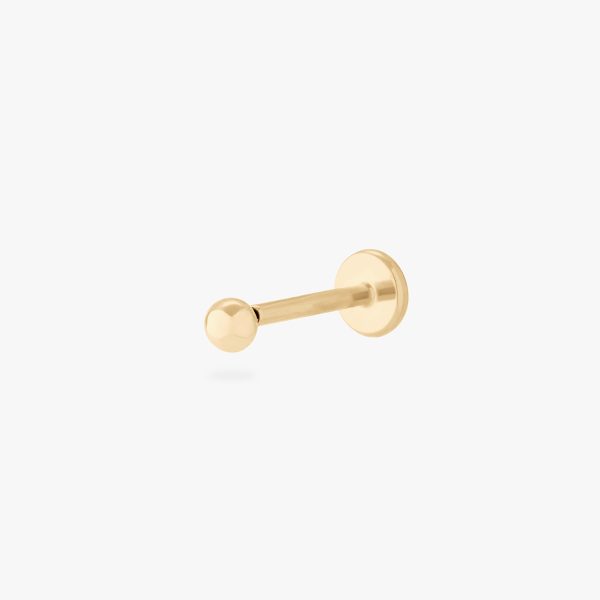 14K 3mm Ball Flatback Stud