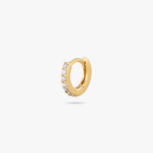Micro Pave Helix Huggie