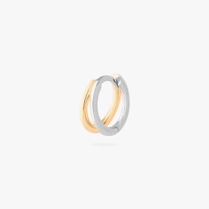 Two Tone Double Huggie