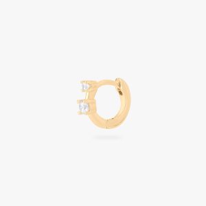 Micro Duo CZ Huggie