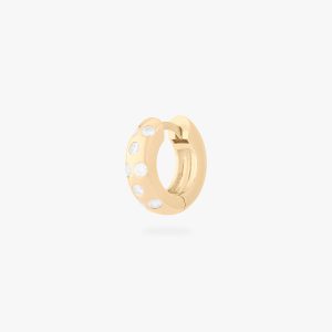 Chunky CZ Huggie