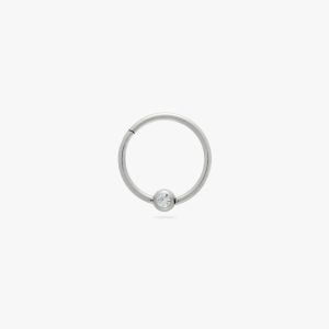 10mm Bezel CZ Titanium Clicker