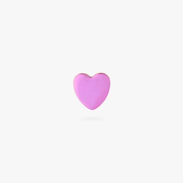 Titanium Heart Anodized Pink