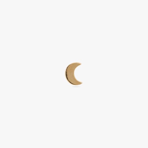 14K Moon Stud - Piercing