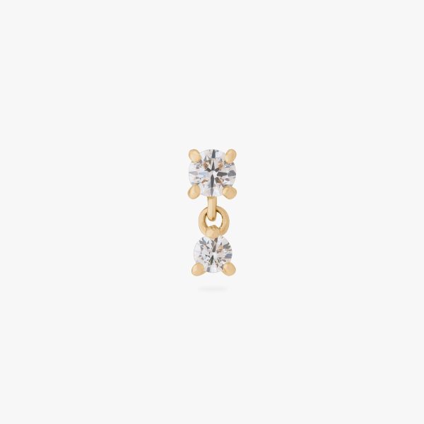 14K CZ Dangle