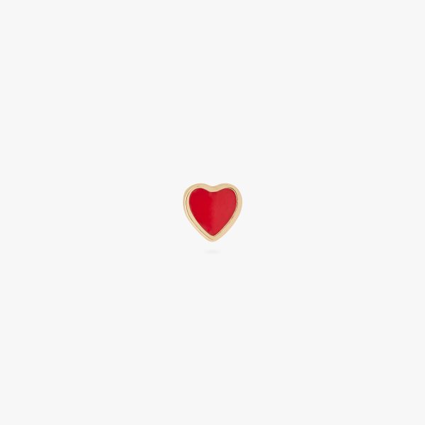 14K Enamel Heart