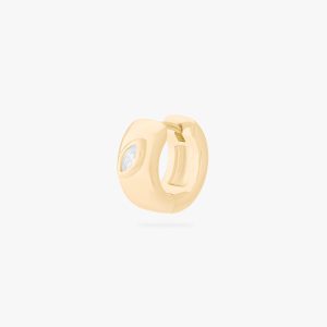 Chunky Marquise Huggie