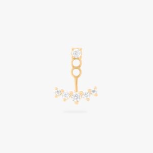 CZ Crown Jacket Stud